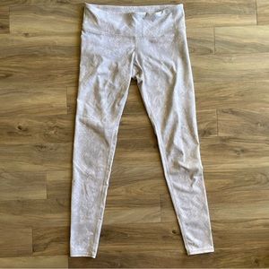 ALO Yoga White Snakeskin Leggings